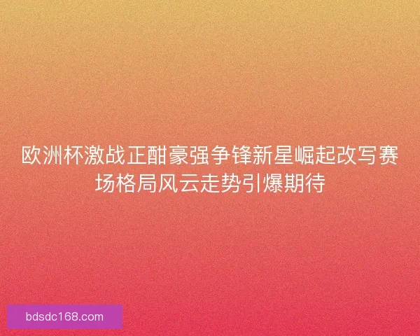 欧洲杯激战正酣豪强争锋新星崛起改写赛场格局风云走势引爆期待